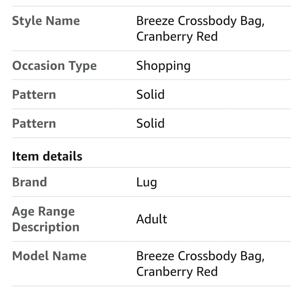Lug Breeze Crossbody Bag Cranberry Red - Picture 11 of 11